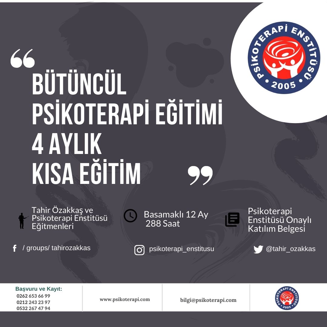 Bütüncül Psikoterapi Eğitimi 4 Aylık Kısa Eğitim