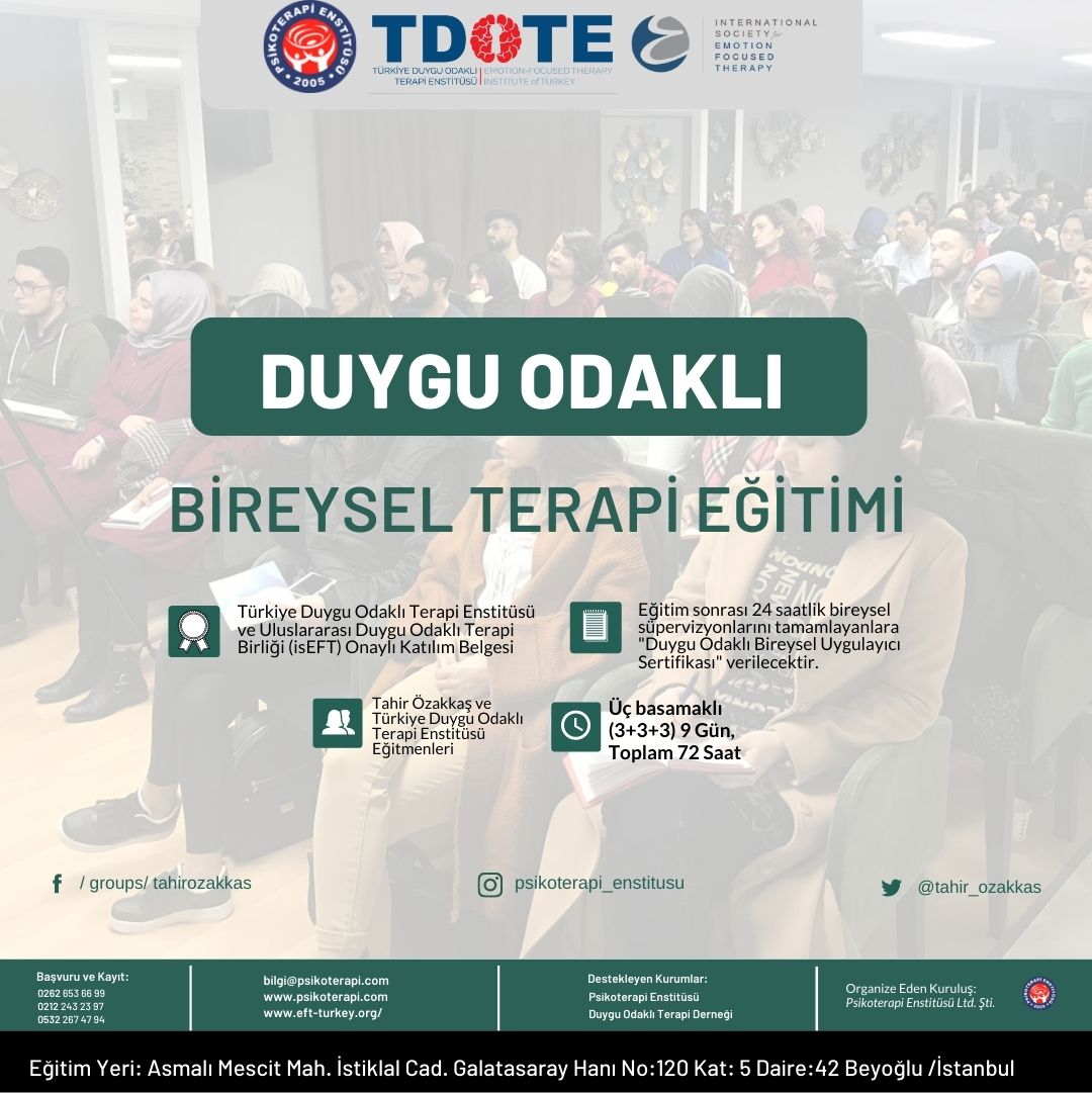 Duygu Odaklı Bireysel Terapi Eğitimi